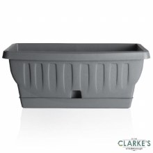 Natura Planter Pot with Water Reservoir Grey 40cm Natura Planter Pot with Water Reservoir Grey 40cm