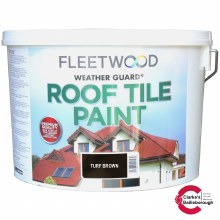 Fleetwood Weatherguard Roof Tile Paint Turf Brown 10 Litre