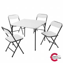 Picture of Folding Table and Chairs 5 Piece White