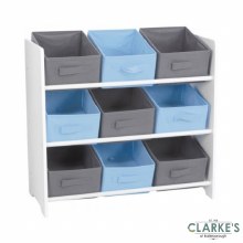 Urban Living - Storage Unit with 9 Fabric Baskets