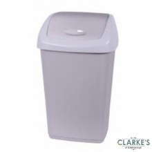 Urban Living - Swing Lid Kitchen Bin 50 Litre Light Grey