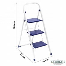 Urban Living - Foldable 3 Step Ladder