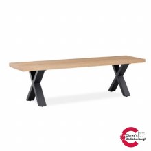 Frederic Oak Top Dining Bench Frederic Oak Top Dining Bench