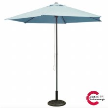 Push Up Aluminium Garden Parasol 2.5 Metre Blue