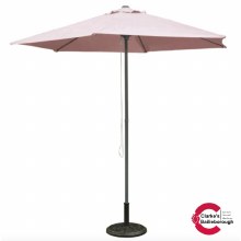 Push Up Aluminium Garden Parasol 2.5 Metre Coral