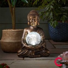 Gazing Buddha Solar Garden Decoration