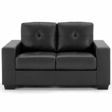 Genoma 2 Seater Sofa Black