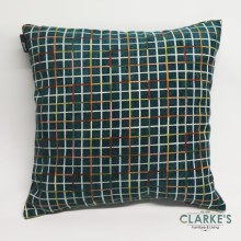 Geo Grid Juniper Cushion