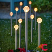 GlowBall Garden Solar Stake Lights Set of 10