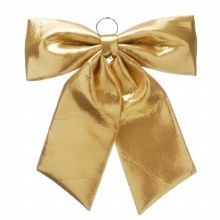 Gold Velvet Bow 44cm