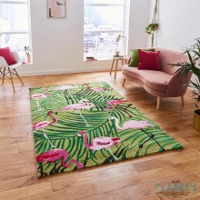 Havana Rug 2349 Green / Pink 120 x 170cm