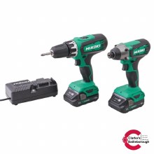 Hikoki Combi Drill and Impact Drill Twin Pack