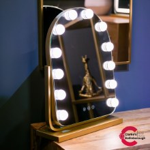 Hollywood Arch Vanity Mirror Gold Hollywood Arch Vanity Mirror Gold