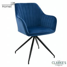 Picture of Milan Velvet Dining / Accent Chair Blue