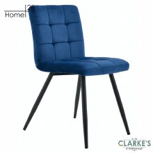 Palma Velvet Dining Chair Navy Palma Velvet Dining Chair Navy