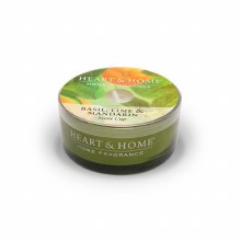 Heart & Home Basil, lime & Mandarin Scent Cup Candle