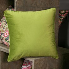 Velvet Lime Green Cushion