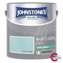 Johnstones Wall and Ceiling Soft Sheen Emulsion Paint 2.5L - New Duck Egg