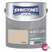 Johnstones Wall and Ceiling Soft Sheen Emulsion Paint 2.5L - Sea Shell