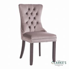Kacey mink velvet dining chair