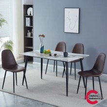 Kas Marble Effect Dining Table Kas Marble Effect Dining Table