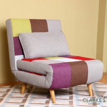 Kendal Single Sofa Bed Patchwork