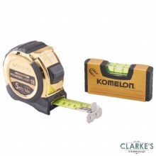 Komelon Powerblade 2 Tape 5m with Mini Level