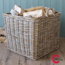 Kubu Large Square Log Basket