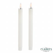 LED Taper Candle Set with 3D Flame