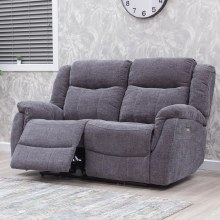 Lorenza Power Recliner 2 Seater Sofa Dark Grey