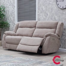 Lorenza Power Recliner 3 Seater Sofa Champagne