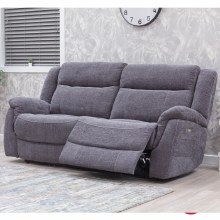 Lorenza Power Recliner 3 Seater Sofa Dark Grey
