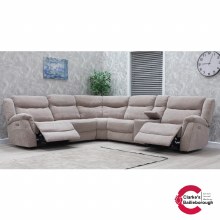 Lorenza 6 Piece Power Recliner Corner Sofa with Console