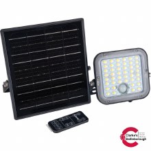 Luceco Mensa Outdoor 10W Solar Floodlight with PIR Sensor