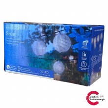 Solar Lantern String Lights White