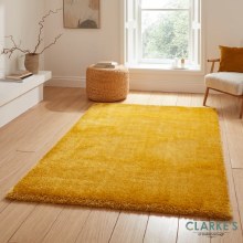 Lux Shaggy Rug Yellow 120 x 170 cm