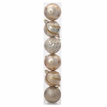 Luxury 6 Shatterproof Baubles Pearl Mix