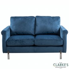 Madison 2 Seater Velvet Sofa Royal Blue