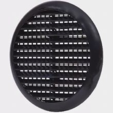 Round Louver Vent Black 165mm