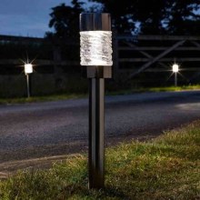 Solar Martello Nickle Super Bright Stake Light