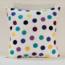 Merry Polka Dot Purple Cushion