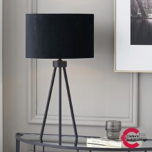 Houston Matt Black Tripod Table Lamp