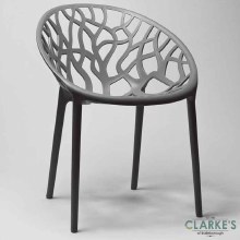 Millie Trellis Garden Chair Grey