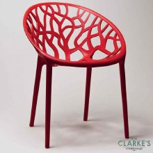 Millie Trellis Garden Chair Red