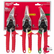 Milwaukee Metal Aviation Snips 3 Piece Snips