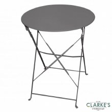 Mistral Folding Metal Garden Table Grey