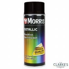 Morris Metallic Spray Paint Black 400 ml