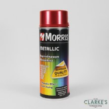 Morris Metallic Spray Paint Red 400 ml