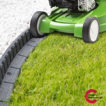 Mowing Lawn Edging Grey