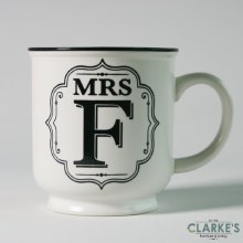 "Mrs F" Alphabet Mug